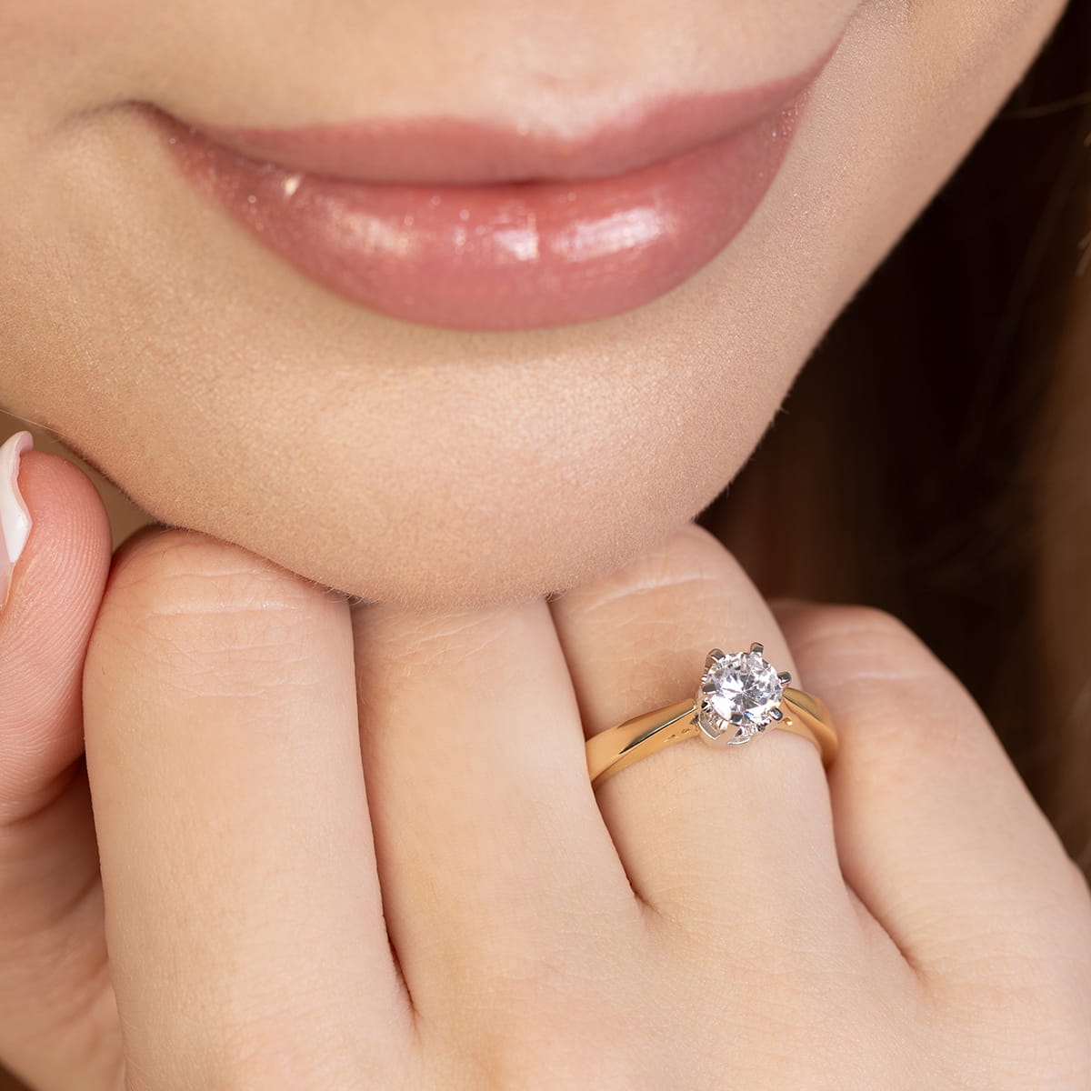 Pierścionek Diament 1,00ct żółte złoto 5 Pierścionek Diament 1,00ct żółte złoto - obrazek 5