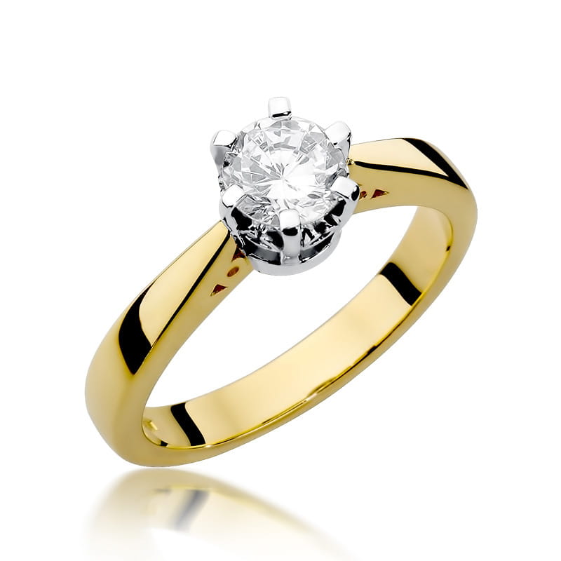 Pierścionek Diament 1,00ct żółte złoto 1 Pierścionek W234 Diament 1