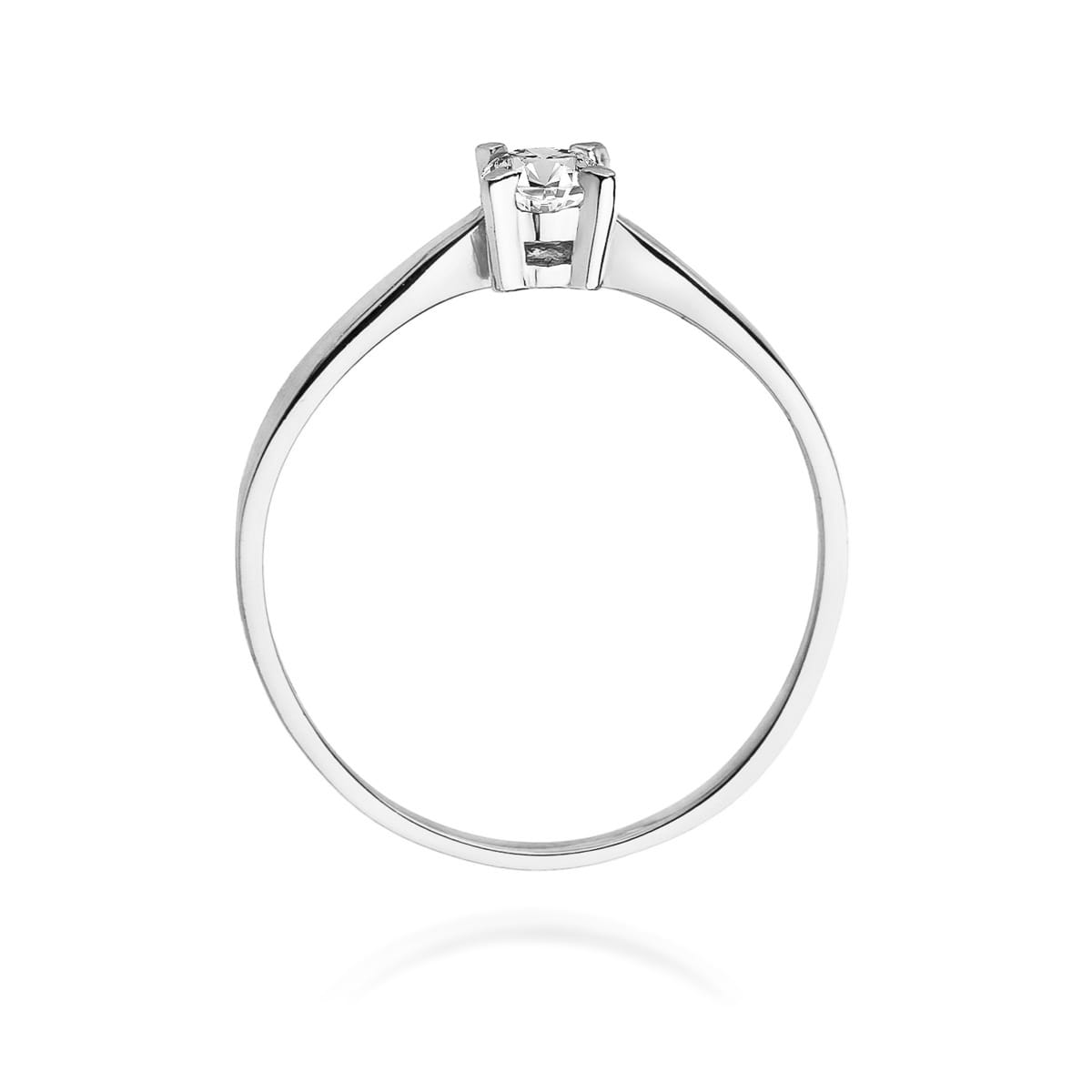 Pierścionek Diament 0,20ct białe złoto 3 Pierścionek Diament 0,20ct białe złoto - obrazek 3