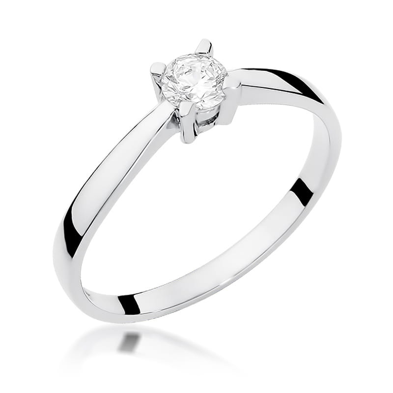 Pierścionek Diament 0,20ct białe złoto 1 Pierścionek W242 Diament 0