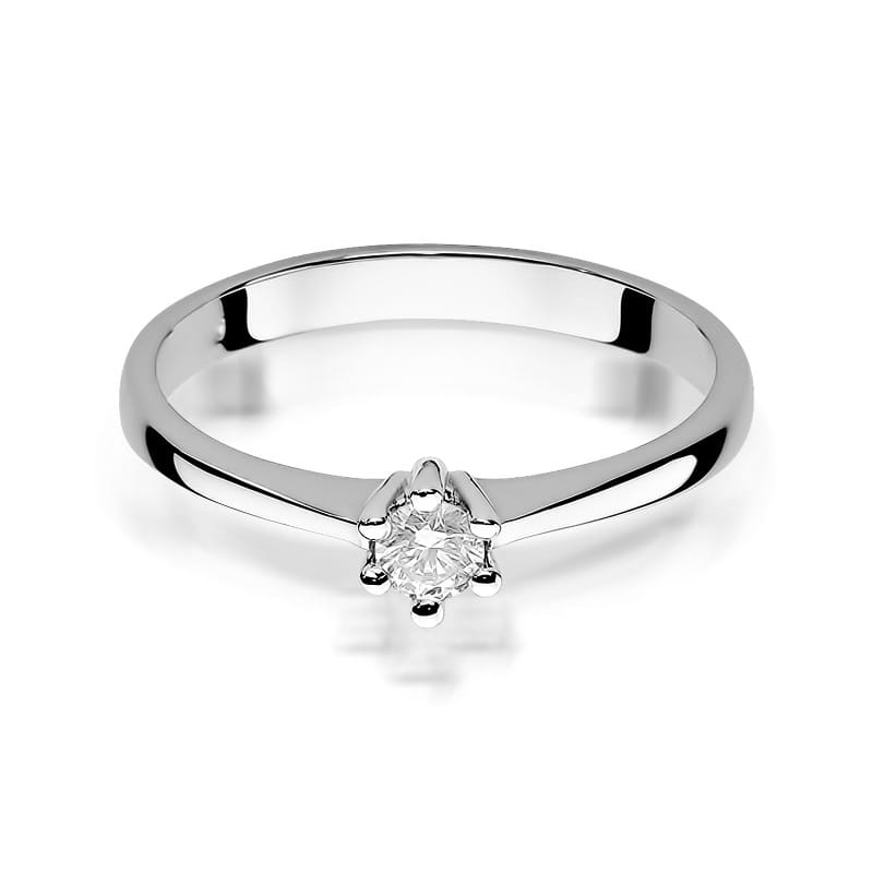 Pierścionek Diament 0,20ct białe złoto 2 20ct białe złoto Jubiler Kraków BigDIAMOND