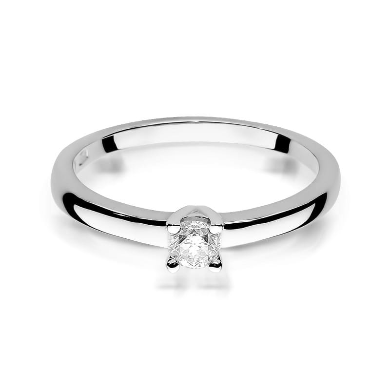 Pierścionek Diament 0,15ct białe złoto 2 15ct białe złoto Jubiler Kraków BigDIAMOND