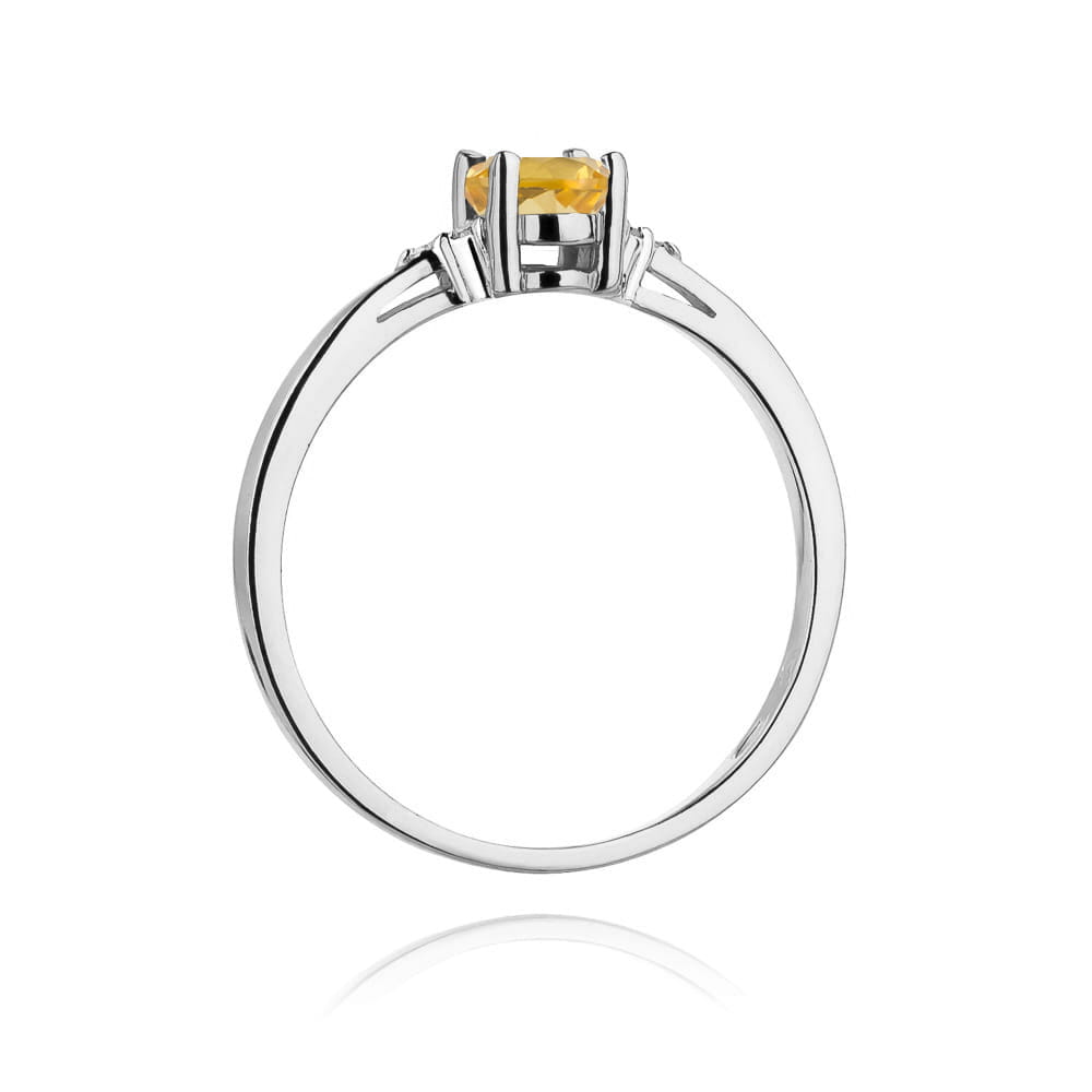 Pierscionek Cytryn 0,60ct żołte złoto 3 Pierscionek Cytryn 0,60ct żołte złoto - obrazek 3