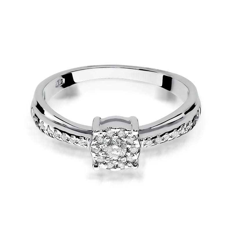 Pierścionek Diament 0,08ct białe złoto 2 08ct białe złoto Jubiler Kraków BigDIAMOND