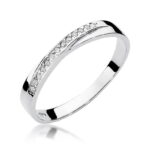 Pierścionek W305 z diamentami białe złoto Jubiler Kraków BigDIAMOND