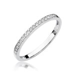 Pierścionek W306 z diamentami białe złoto Jubiler Kraków BigDIAMOND