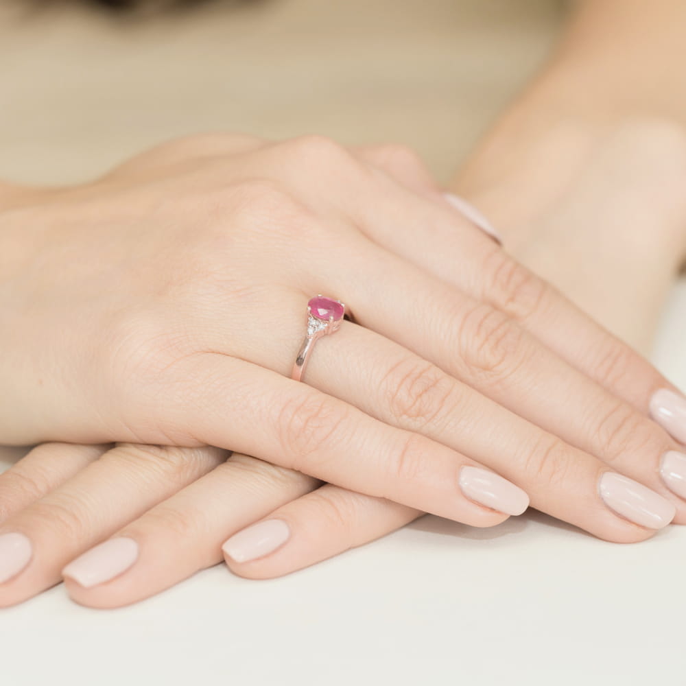 Pierścionek Rubin 1,00ct różowe złoto 4 Pierścionek Rubin 1,00ct różowe złoto - obrazek 4