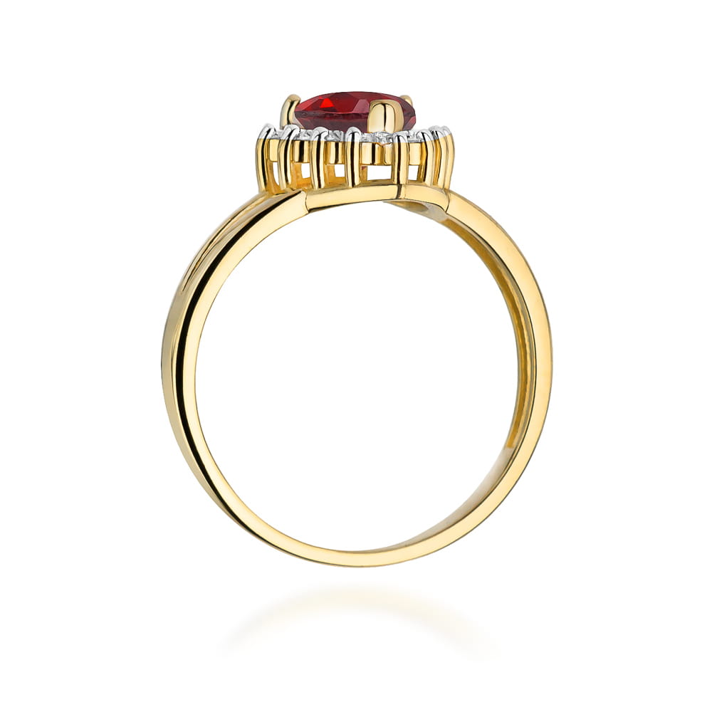 Pierścionek Rubin 1,10ct żółte złoto 3 Pierścionek Rubin 1,10ct żółte złoto - obrazek 3