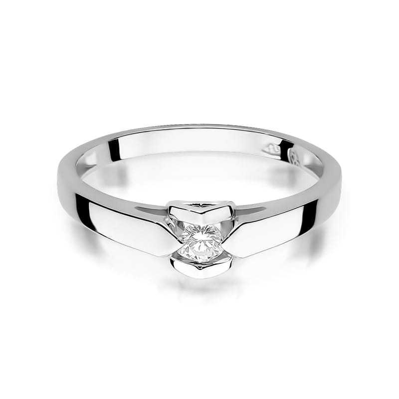 Pierścionek Diament 0,04ct białe złoto 2 04ct białe złoto Jubiler Kraków BigDIAMOND