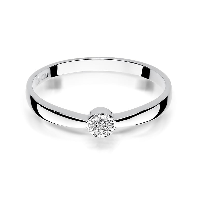 Pierścionek Diament 0,04ct białe złoto 2 04ct białe złoto Jubiler Kraków BigDIAMOND