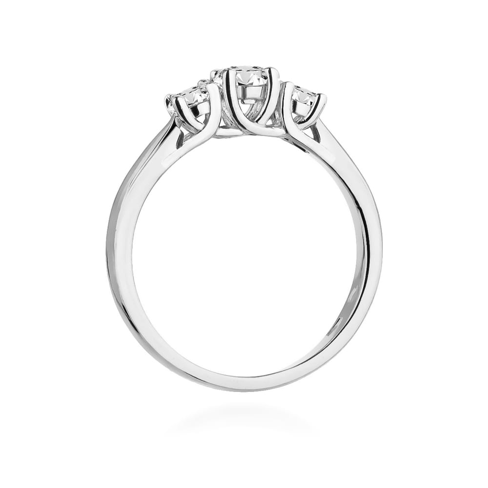 Pierścionek Diament 0,25ct białe złoto 3 Pierścionek Diament 0,25ct białe złoto - obrazek 3