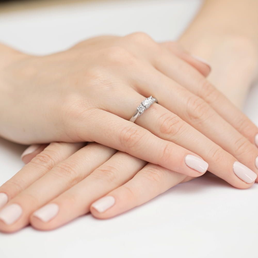 Pierścionek Diament 0,25ct białe złoto 4 Pierścionek Diament 0,25ct białe złoto - obrazek 4