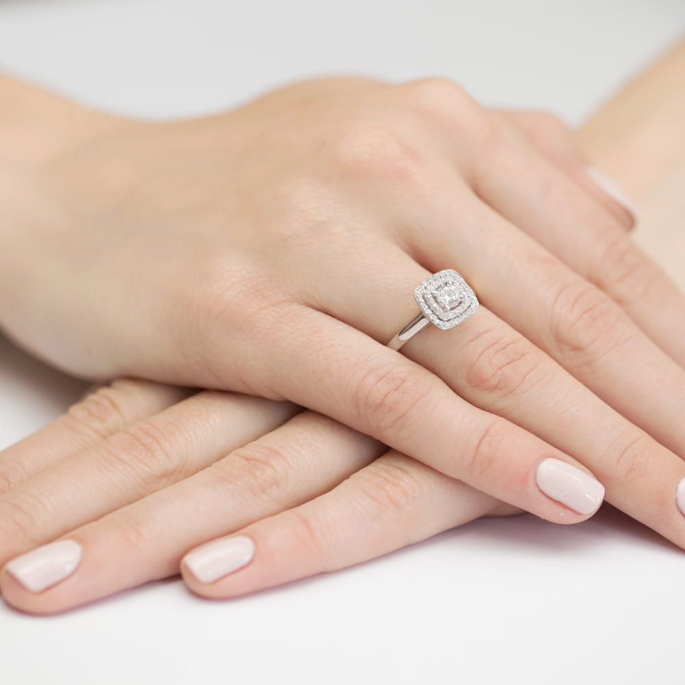 Pierścionek Diament 0,30ct białe złoto 4 Pierścionek Diament 0,30ct białe złoto - obrazek 4