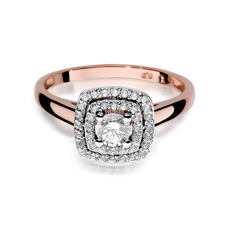 Pierścionek Diament 0,30ct różowe złoto 2 30ct różowe złoto Jubiler Kraków BigDIAMOND