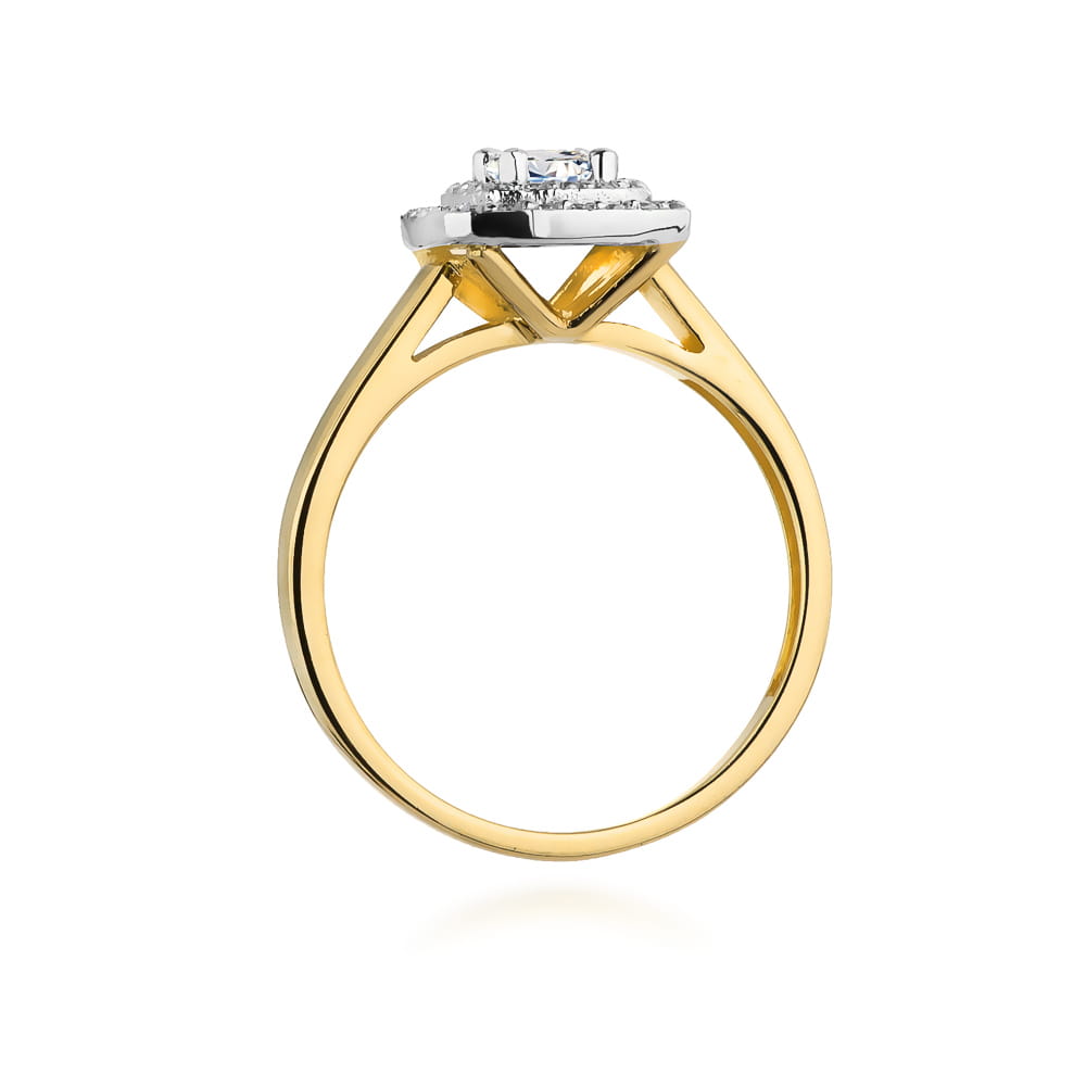 Pierścionek Diament 0,30ct żółte złoto 3 Pierścionek Diament 0,30ct żółte złoto - obrazek 3
