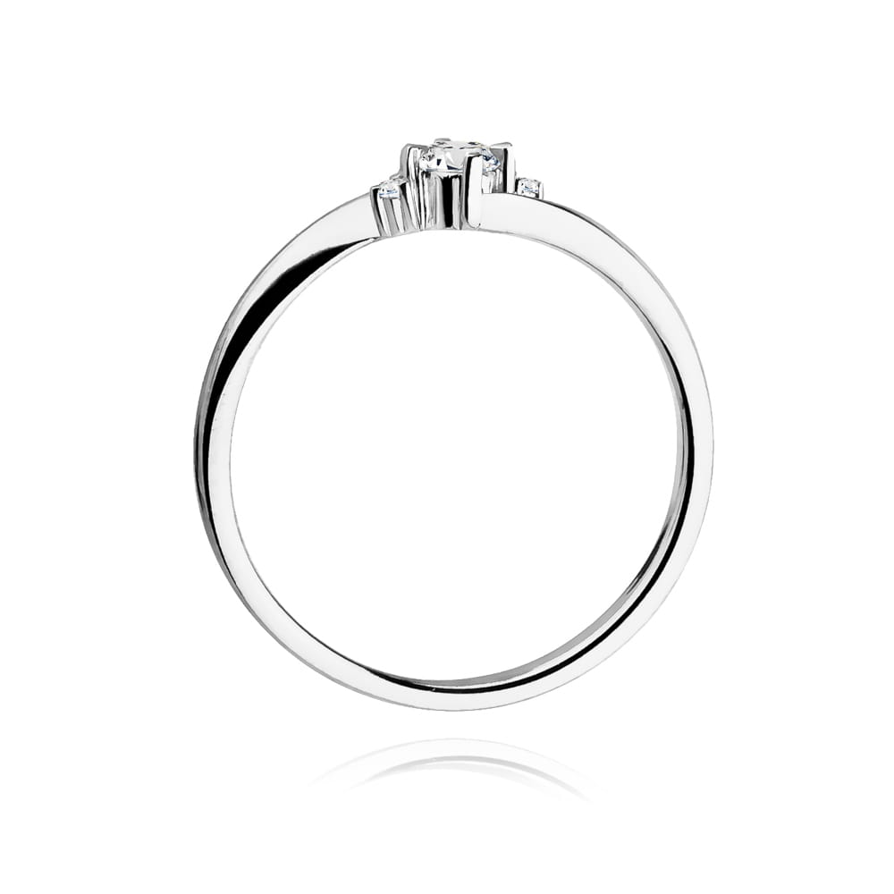 Pierścionek Diament 0,25ct białe złoto 3 Pierścionek Diament 0,25ct białe złoto - obrazek 3