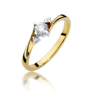 Pierścionek W346B Diament 0