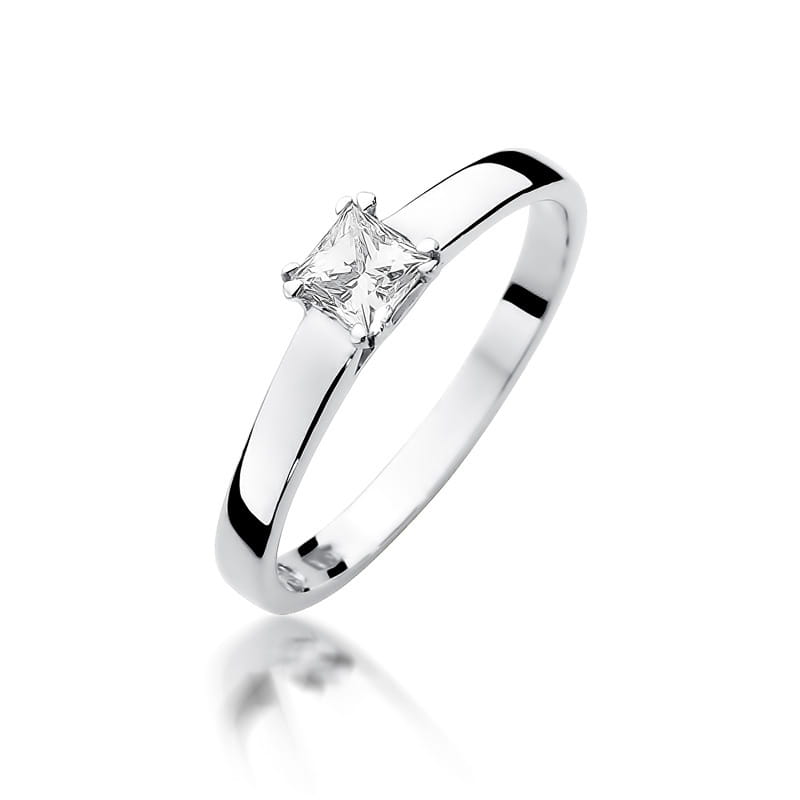 Pierścionek Diament 0,30ct białe złoto 1 Pierścionek W347 Diament 0