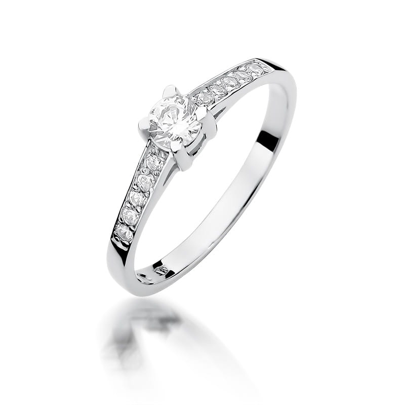 Pierścionek Diament 0,30ct białe złoto 1 Pierścionek W364 Diament 0
