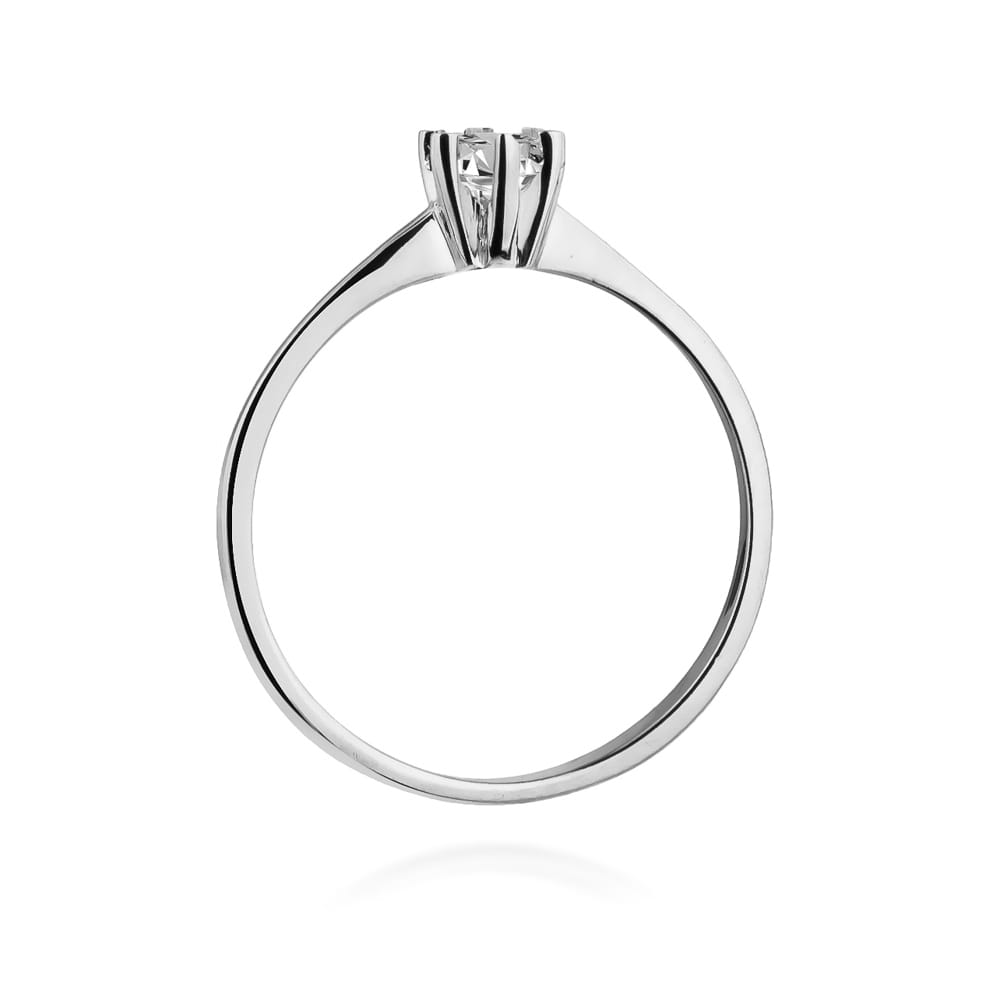 Pierścionek Diament 0,23ct białe złoto 3 Pierścionek Diament 0,23ct białe złoto - obrazek 3