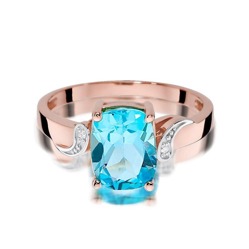 Pierścionek Topaz 2,40ct różowe złoto 2 40ct różowe złoto Jubiler Kraków BigDIAMOND