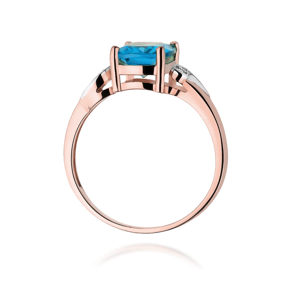 Pierścionek Topaz 2,40ct różowe złoto 3 Pierścionek Topaz 2,40ct różowe złoto - obrazek 3
