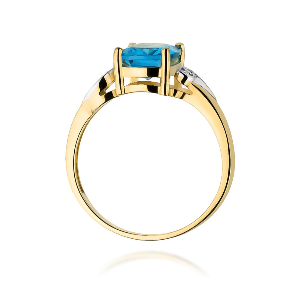 Pierścionek Topaz 2,40ct żółte złoto 3 Pierścionek Topaz 2,40ct żółte złoto - obrazek 3