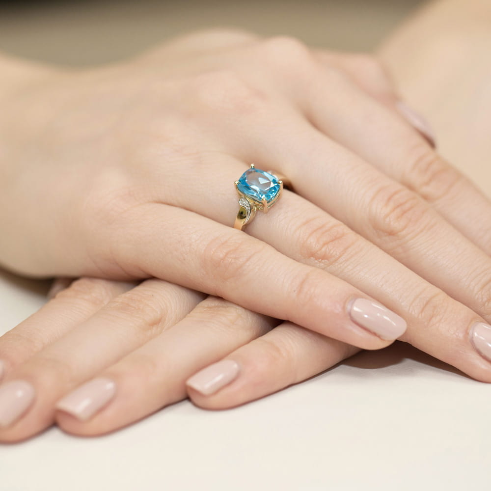 Pierścionek Topaz 2,40ct żółte złoto 4 Pierścionek Topaz 2,40ct żółte złoto - obrazek 4