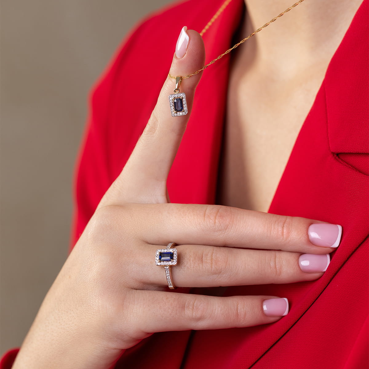 Pierścionek Szafir 0,60ct żółte złoto 6 Pierścionek Szafir 0,60ct żółte złoto - obrazek 6