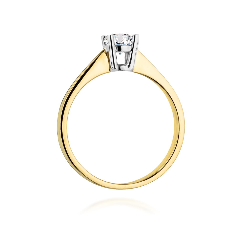 Pierścionek Diament 0,50ct żółte złoto 3 Pierścionek Diament 0,50ct żółte złoto - obrazek 3