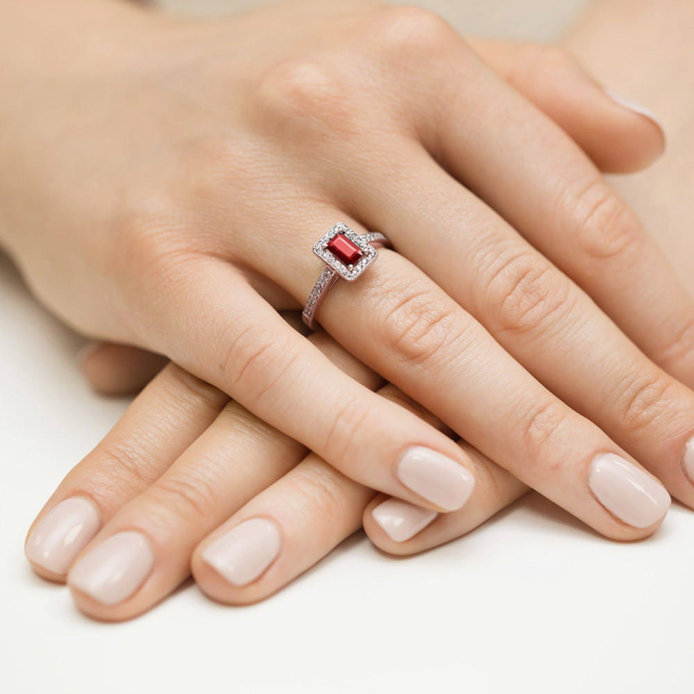 Pierścionek Rubin 0,80ct różowe złoto 4 Pierścionek Rubin 0,80ct różowe złoto - obrazek 4