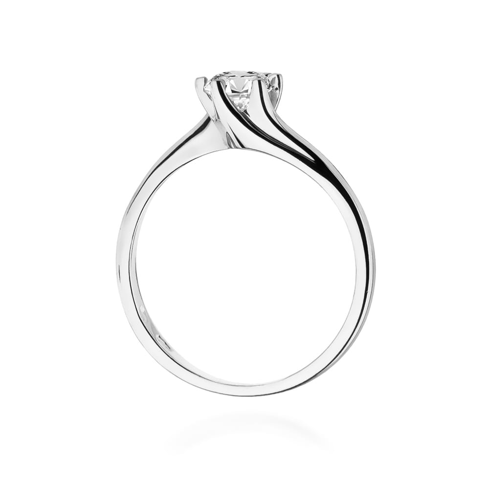 Pierścionek Diament 0,50ct białe złoto 3 Pierścionek Diament 0,50ct białe złoto - obrazek 3