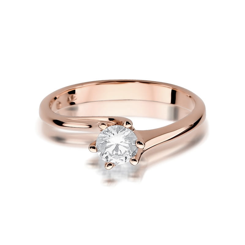 Pierścionek Diament 0,50ct różowe złoto 2 50ct różowe złoto Jubiler Kraków BigDIAMOND