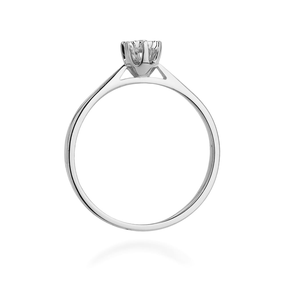 Pierścionek Diament 0,05ct białe złoto 3 Pierścionek Diament 0,05ct białe złoto - obrazek 3