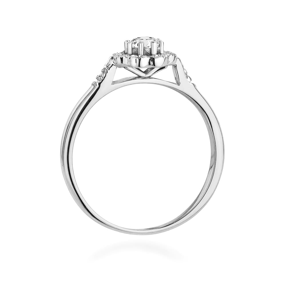 Pierścionek Diament 0,23ct białe złoto 3 Pierścionek Diament 0,23ct białe złoto - obrazek 3