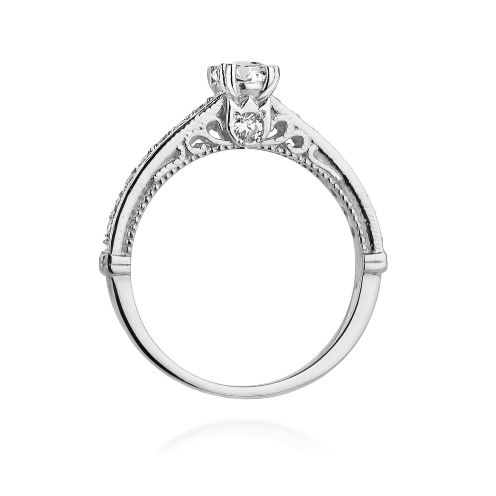 Pierścionek Diament 0,30ct białe złoto 3 Pierścionek Diament 0,30ct białe złoto - obrazek 3