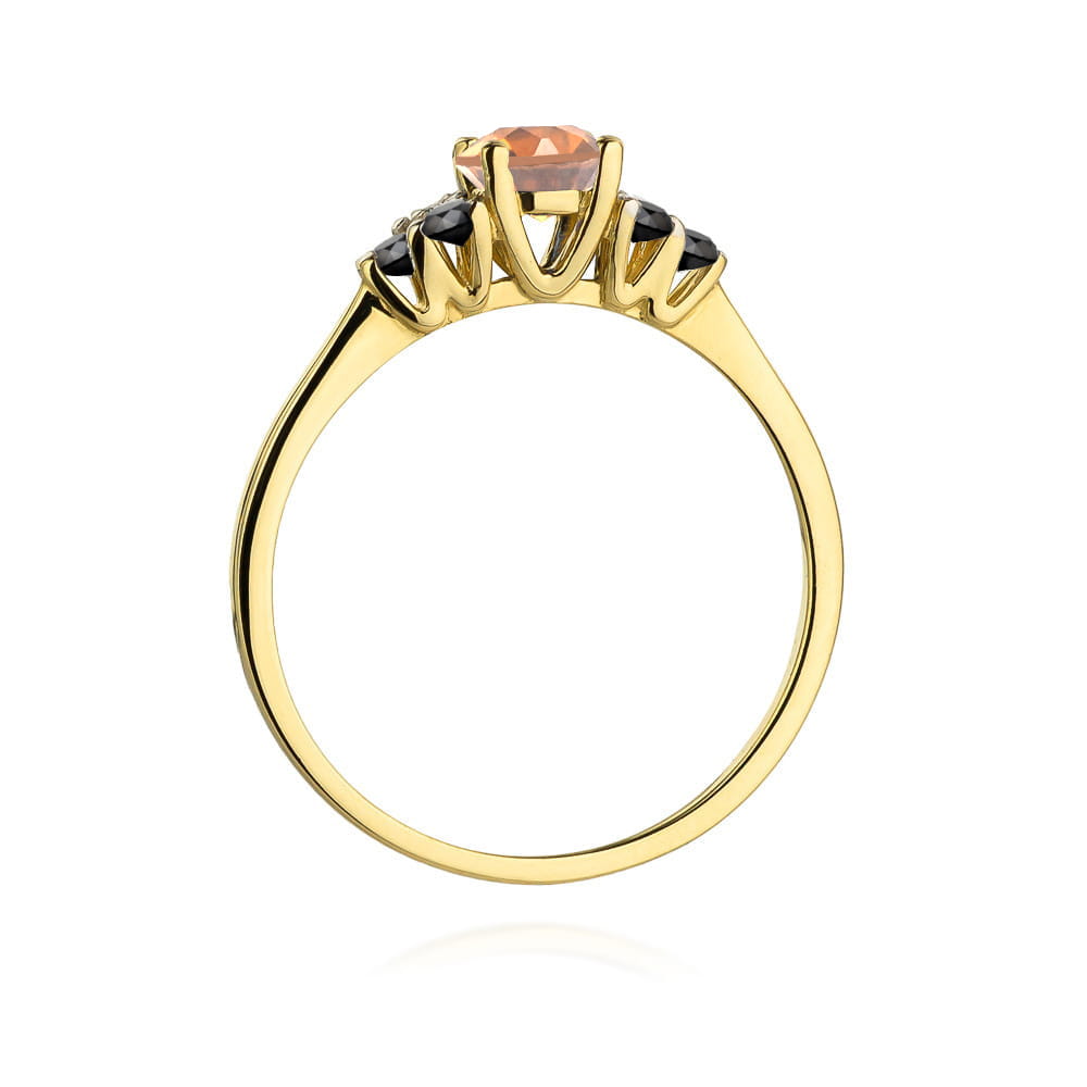 Pierścionek Morganit 0,40ct żółte złoto 3 Pierścionek Morganit 0,40ct żółte złoto - obrazek 3
