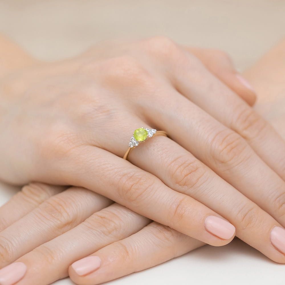 Pierścionek Oliwin 0,60ct żółte złoto 4 Pierścionek Oliwin 0,60ct żółte złoto - obrazek 4