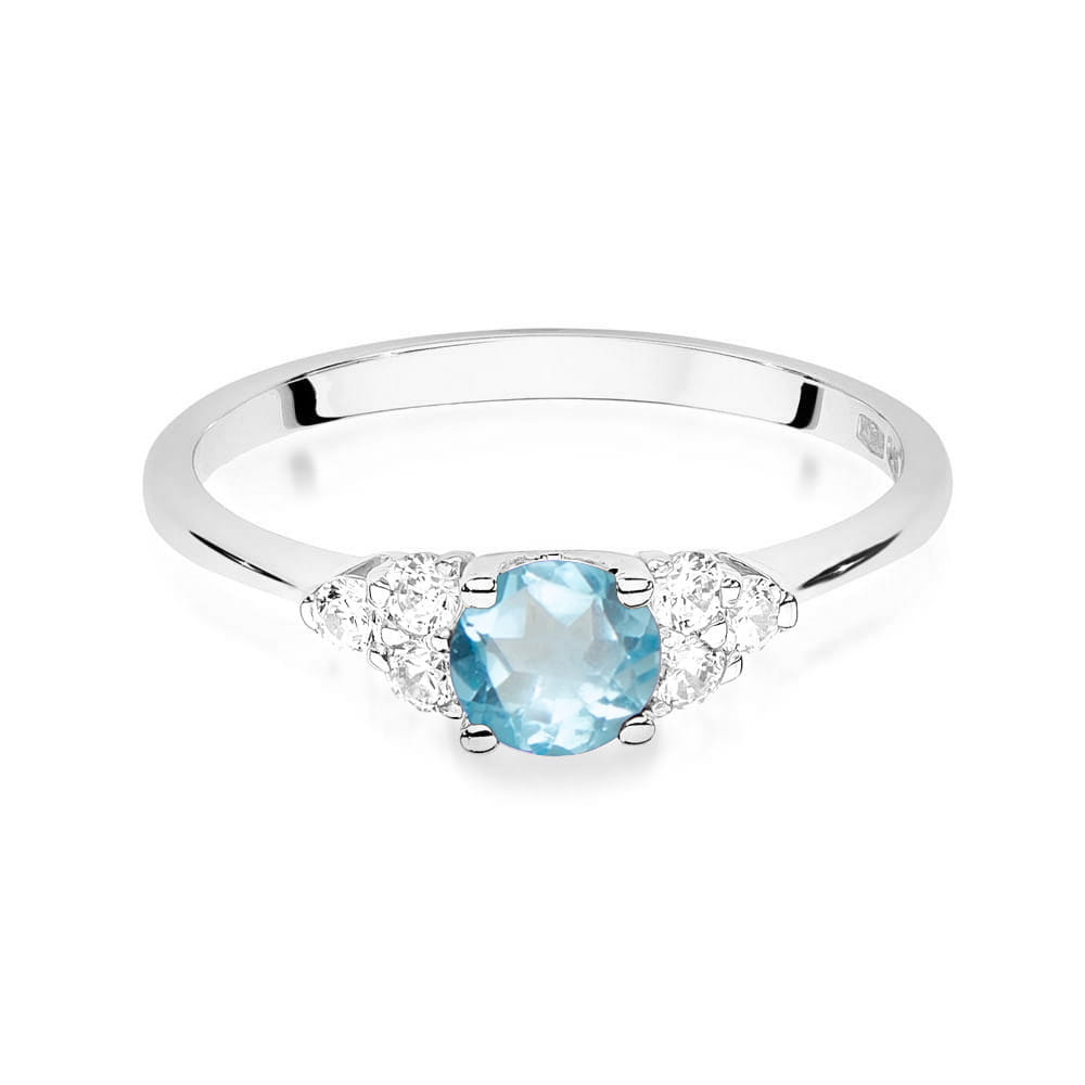 Pierścionek Topaz 0,50ct białe złoto 2 50ct białe złoto Jubiler Kraków BigDIAMOND
