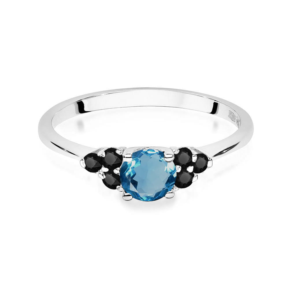 Pierścionek Topaz London Blue 0,50ct białe złoto 2 50ct białe złoto Jubiler Kraków BigDIAMOND