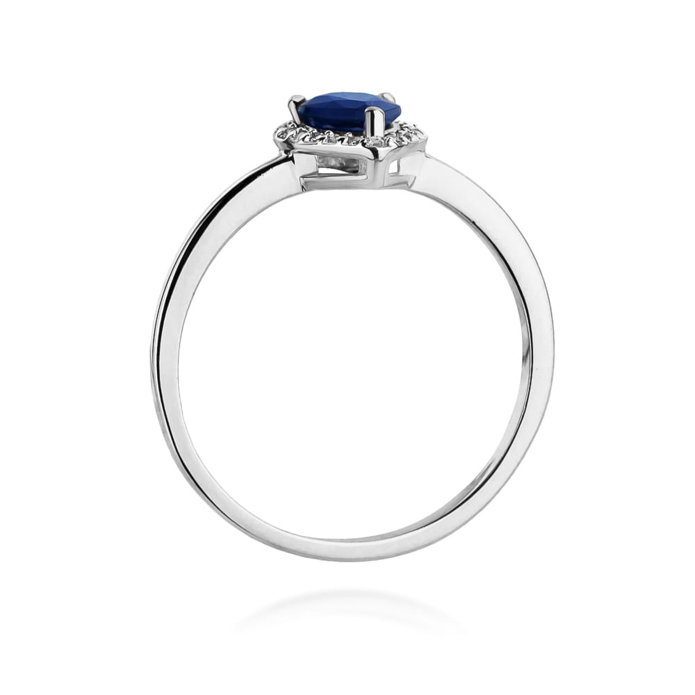 Pierścionek Szafir 0,60ct białe złoto 3 Pierścionek Szafir 0,60ct białe złoto - obrazek 3