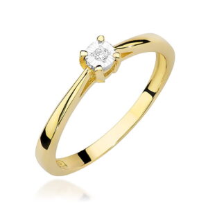 Pierścionek W463 Diament 0