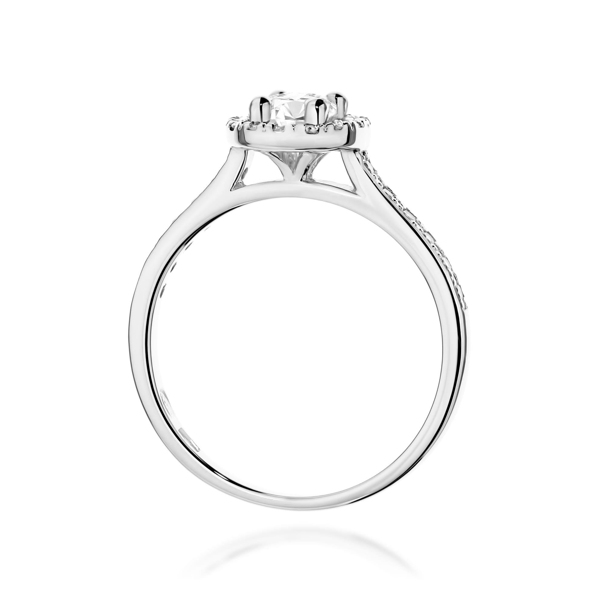 Pierścionek Diament 0,30ct białe złoto 3 Pierścionek Diament 0,30ct białe złoto - obrazek 3