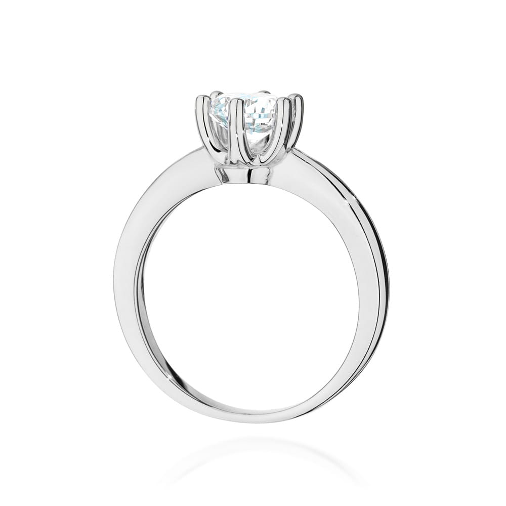 Pierścionek Diament 0,70ct białe złoto 3 Pierścionek Diament 0,70ct białe złoto - obrazek 3