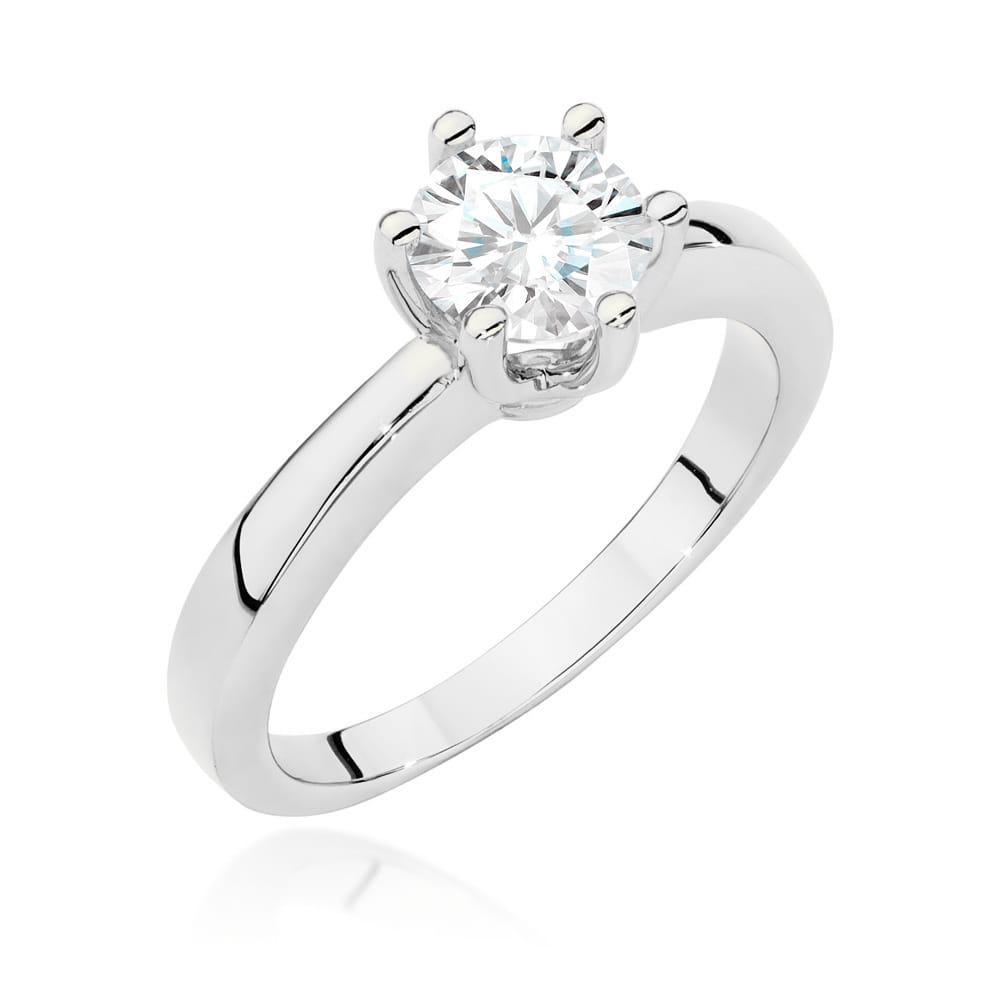 Pierścionek Diament 0,70ct białe złoto 1 Pierścionek W482 Diament 0