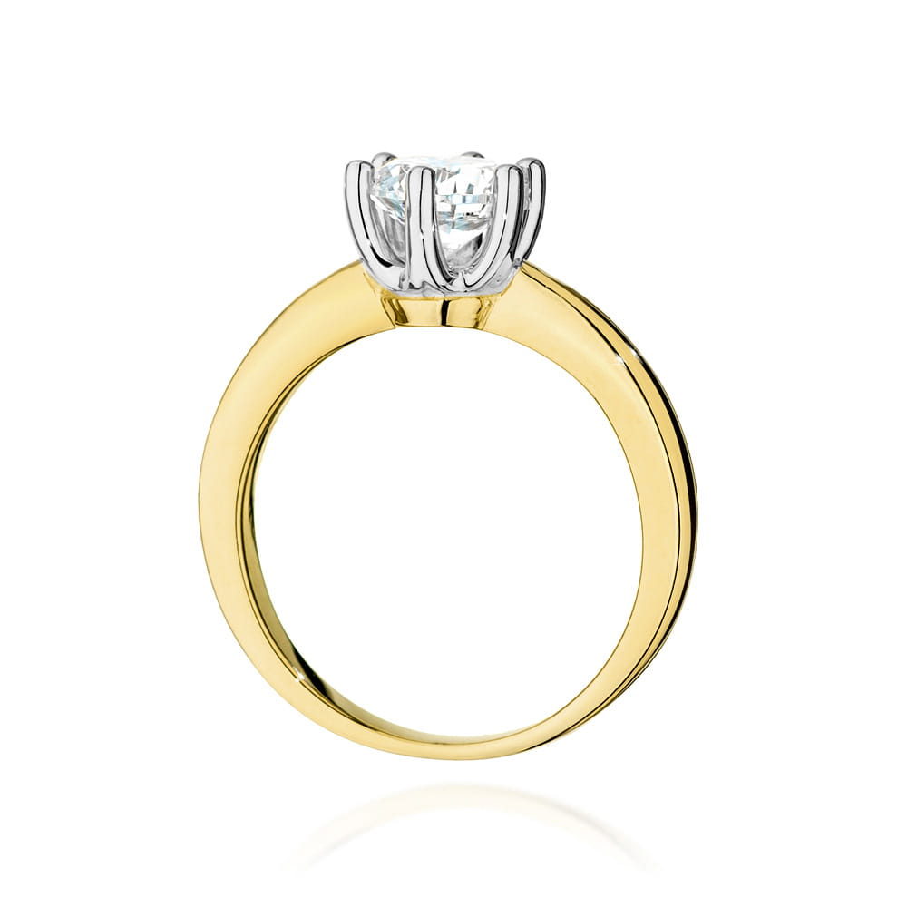 Pierścionek Diament 1,00ct żółte złoto 3 Pierścionek Diament 1,00ct żółte złoto - obrazek 3