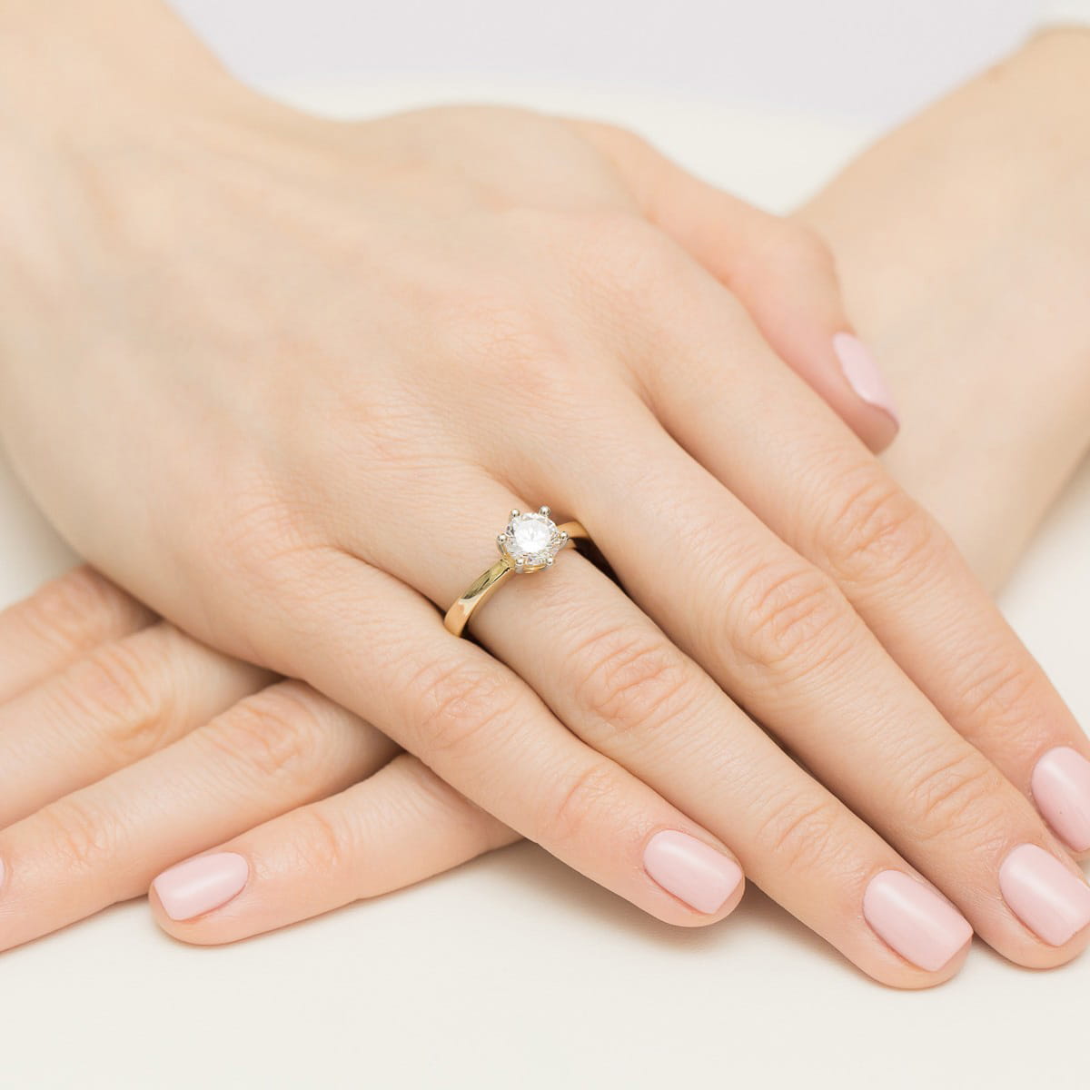 Pierścionek Diament 1,00ct żółte złoto 4 Pierścionek Diament 1,00ct żółte złoto - obrazek 4