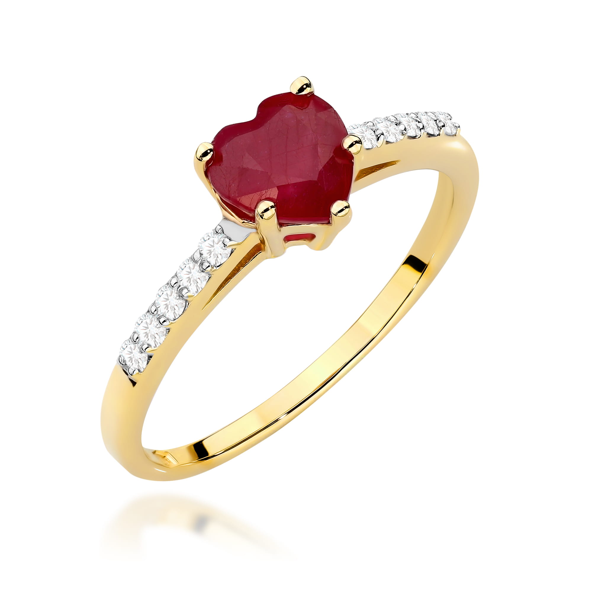 Pierścionek Rubin 1,10ct żółte złoto 1 Pierścionek W486 Rubin 1