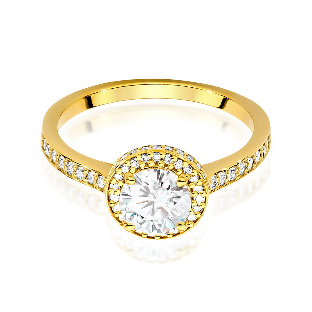 Pierścionek Diament 0,70ct żółte złoto 2 70ct żółte złoto Jubiler Kraków BigDIAMOND