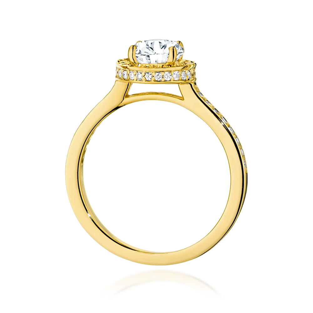 Pierścionek Diament 1,00ct żółte złoto 3 Pierścionek Diament 1,00ct żółte złoto - obrazek 3